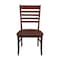 International Concepts Set of 2 Cosmo Roma Chairs, Espresso C581-310P - alternate 2